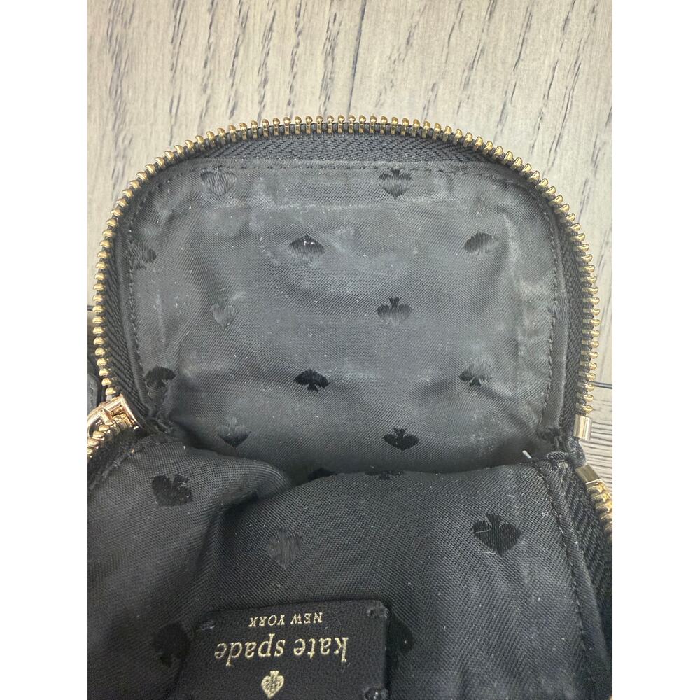 Kate Spade Nylon Floral Crossbody Phone Bag Black - Picture 7 of 12